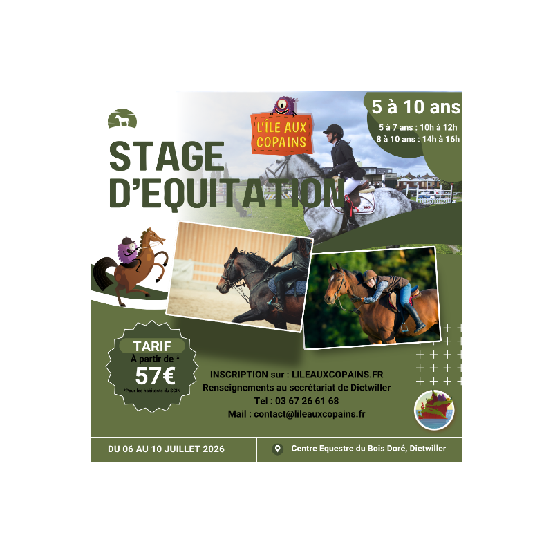 Stage équitation